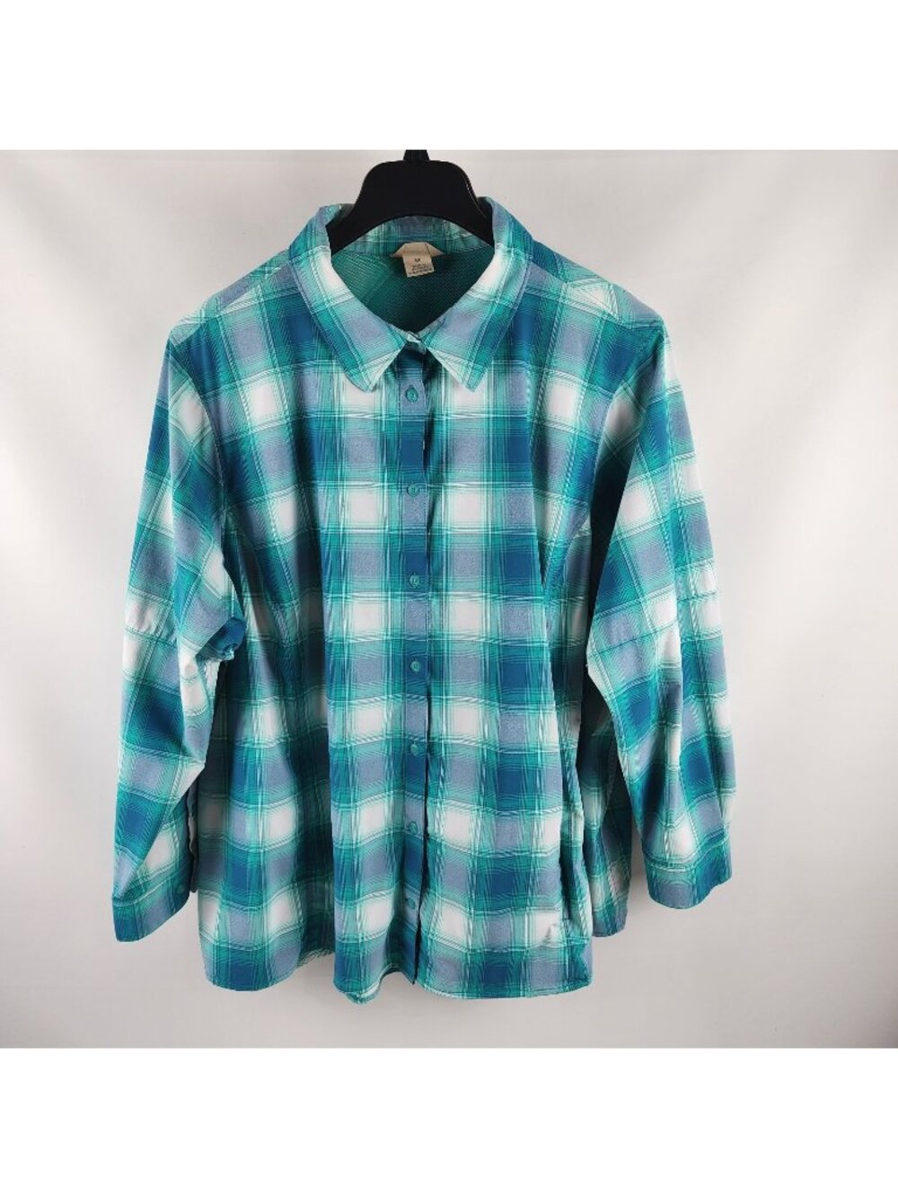 Duluth Trading Co. Shirt Womens 3X Multi Plaid Sidewinder L/S Shirt